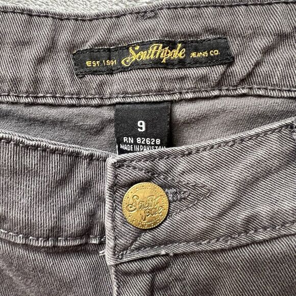 Southpole Jeans Women 9 Gray Straight Leg Embroidered Pocket Low Rise 90s - Picture 3 of 5